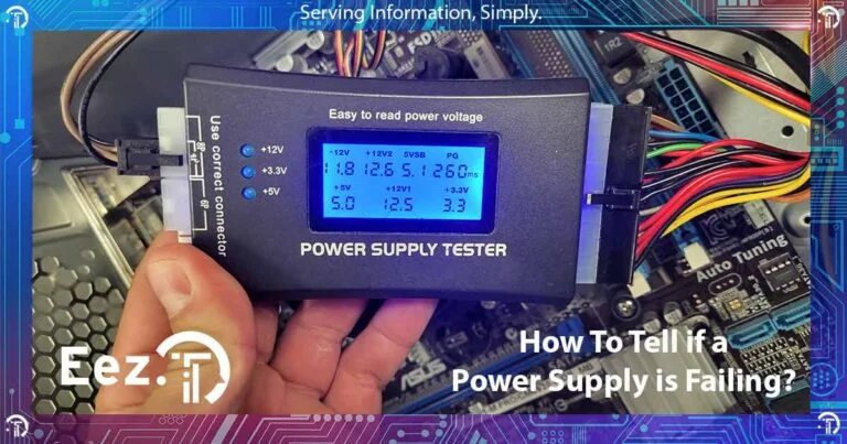 The most obvious sign of a failing power supply (PSU) is that your computer will not turn on anymore. That is, no led’s, no fans, nothing at all. There are other symptoms that a computer exhibits that could indicate a failing power supply, ranging from software errors like blue screens of death, to weird hardware behaviours like random freezes and shutdowns, to actual smoke and burning smell coming out of your PC.  